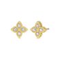 Roberto Coin 18K Yellow Gold Small Princess Flower Diamond Stud Earrings 7771383AJERX