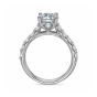 Precision Set Classic Collection 18K White Gold Shared Prong Engagement Ring 