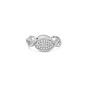 Roberto Coin New Barocco One Row Diamond Ring in 18K White Gold