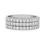 Christopher Designs Crisscut Round Three Row Diamond Anniversary Band K04X313100