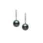 Mikimoto Black South Sea Pearl Lever Back Earrings PEA1008BDW