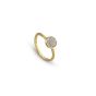 Marco Bicego Jaipur 18K Yellow Gold & Pave Diamond Stackable Ring AB471 B YW Q6