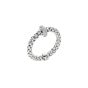 FOPE Prima Flex'it 18K White Gold Single Diamond Rondel Ring Size Medium AN745 BBRM-W