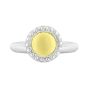 Charles Krypell Silver Round Fire Fly Ring 3-6970-FFSG
