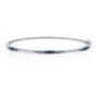 James Free 14K White Gold Ombre Sapphire Bangle