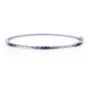 James Free 14K White Gold Ombre Sapphire Bangle