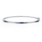 James Free 14K White Gold Ombre Sapphire Bangle