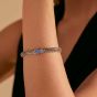 John Hardy Classic Chain 6.5MM Reversible Blue and Black Sapphire Icon Bracelet