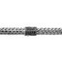 John Hardy Women's Tiga Classic Chain 6.5mm Chain Sterling Silver with Black Sapphire Pusher Clasp Bracelet BBS905034BLS