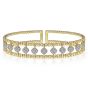 Gabriel & Co. 14K Yellow Gold Bujukan Diamond Bangle BG4232-62Y45JJ