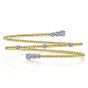 Gabriel & Co. 14K White-Yellow Gold Diamond Wrap Bangle BG4277-62M45JJ
