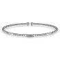 Gabriel & Co. 14K White Gold Bujukan Open Bangle BG4419-62W4JJJ