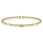 Gabriel & Co. 14K Yellow Gold Bujukan Open Bangle BG4419-62Y4JJJ