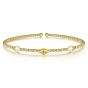 Gabriel & Co. 14K Yellow Gold Bujukan Pyramid Stations Bangle BG4421-62Y4JJJ