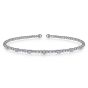 Gabriel & Co. 14K White Gold Bujukan Diamond Stations Bangle BG4436-62W45JJ