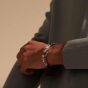 John Hardy Men's 8MM Legends Naga Black Leather Bracelet & Silver Dragon Heads