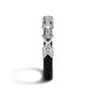 John Hardy Men's Legends Naga Silver and Leather 10MM Station Bracelet