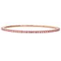 Roberto Demeglio "Extensible" 18K Rose Gold Stretch Pink Sapphire Tennis Bracelet