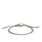 John Hardy Classic Chain Silver and Hammered Gold Pull Through Bracelet