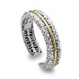 Charles Krypell Silver Gold Scroll Cuff Bracelet 56610SG