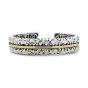 Charles Krypell Silver Gold Scroll Cuff Bracelet 56610SG