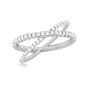Roberto Coin Classics Crisscross Diamond Ring in 18K White Gold