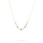 Marco Bicego Africa 18K Yellow Gold Gemstone and Turquoise Necklace CB2323-TUMIX02Y