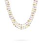 Marco Bicego Africa 18K Yellow Gold Gemstone and Pearl Triple Strand Necklace CB2421-PL MIX02 Y 02