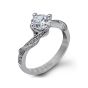 Simon G Engagement Ring from the Classic Romance Collection