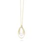 Marco Bicego Marrakech Onde 18K Yellow Gold Diamonds link Pendant Necklace CG815 B YW