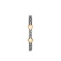 John Hardy Women's Classic Chain Hammered 18K Gold & Silver Cluster 5.5mm Slim Flex Cuff CZ90510