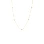 Roberto Coin Diamonds By The Inch Yellow Gold 5 Station Necklace