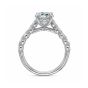 Precision Set Flush Fit Collection 18K White Gold Shared Prong Engagement Ring 