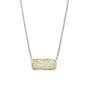 Charles Krypell Silver & Yellow Gold Rectangle Ivy Lace Pendant 4-6973-ILSG