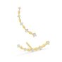 James Free 14K Yellow Gold Crescent Diamond Earrings