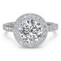 Ritani Halo Pave Diamond Engagement Ring Setting 1RZ1694BBRWG