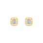 Roberto Coin Two Tone Gold Pois Moi Diamond Stud Earrings