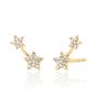 EF Collection Yellow Gold Diamond Star Stud Earring EF-60507-L