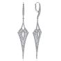Gabriel & Co. 18K White Gold Long Diamond Kite Drop Earrings EG12983W84JJ