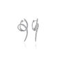 Gabriel & Co. 14K White Gold Swirling 40mm Diamond Huggies EG13486W45JJ