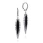 Gabriel & Co. 14K White Gold Diamond and Onyx Drop Earrings EG14283W45OX
