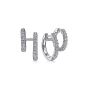 Gabriel & Co. 14K White Gold Diamond Double Huggie Earrings EG14517W45JJ