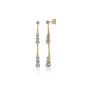 Gabriel & Co. 14K Yellow Gold Linear Diamond Station Stud Earrings in size 45mm (H) EG14828Y45JJ