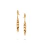 John Hardy Classic Chain Spear 18K Yellow Gold & Diamond Pave Drop Earrings EGX905592DI