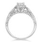 Top View Cushion Diamond Halo Engagement Setting