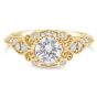 Vintage Diamond Halo Engagement Ring