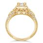 Top view Vintage Diamond Halo Engagement Ring