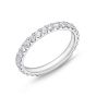 Memoire Odessa Half 24 Diamond 18K White Gold Wedding Band EROD201