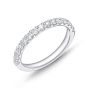 Memoire Odessa Shared Prong 0.52ctw Diamond 18K White Gold Wedding Band EROD204