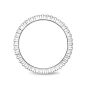 Memoire Petite Prong Eternity Diamond 18K White Gold Wedding band